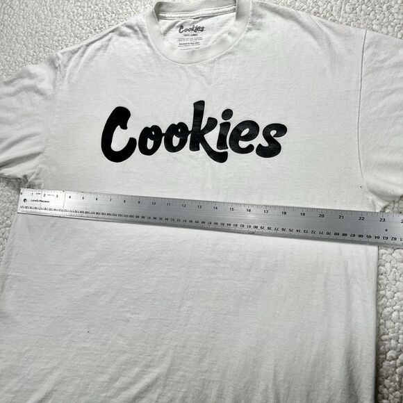 Cookies SF Logo T-Shirt Graphic Print Men’s XL  White Urban Streetwear Skater - Picture 6 of 7
